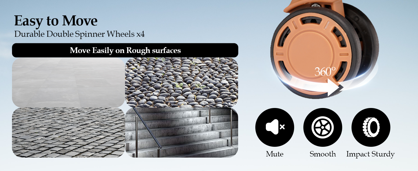 tourism journey strong scratch-resistant Lightweight Spinner Expandable Suitcase travel luggage sets