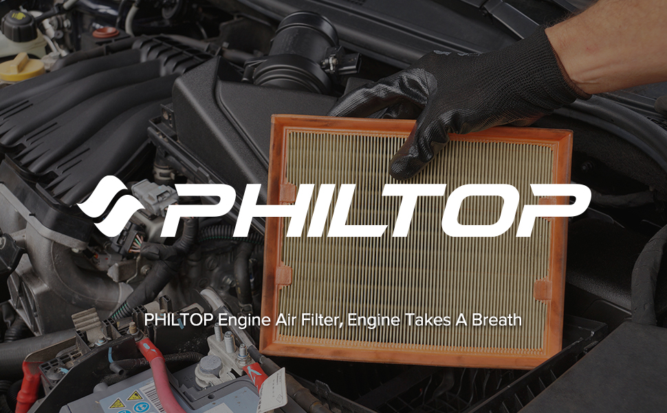 PHILTOP Engine Air Filter CA11480 Replacement for Ford