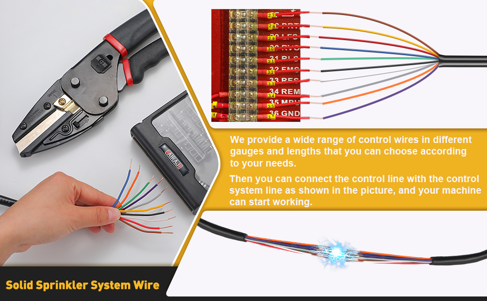 Hoolerry Solid Sprinkler System Wire 18 Gauge Irrigation