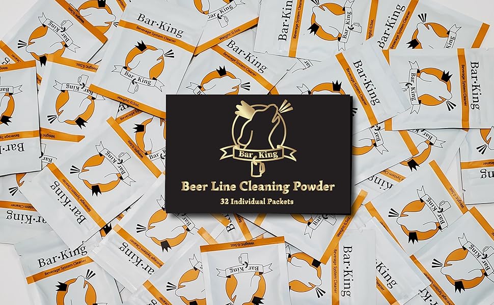 BarKing BeerLine Cleaning Powder 32 Individual Cleaning