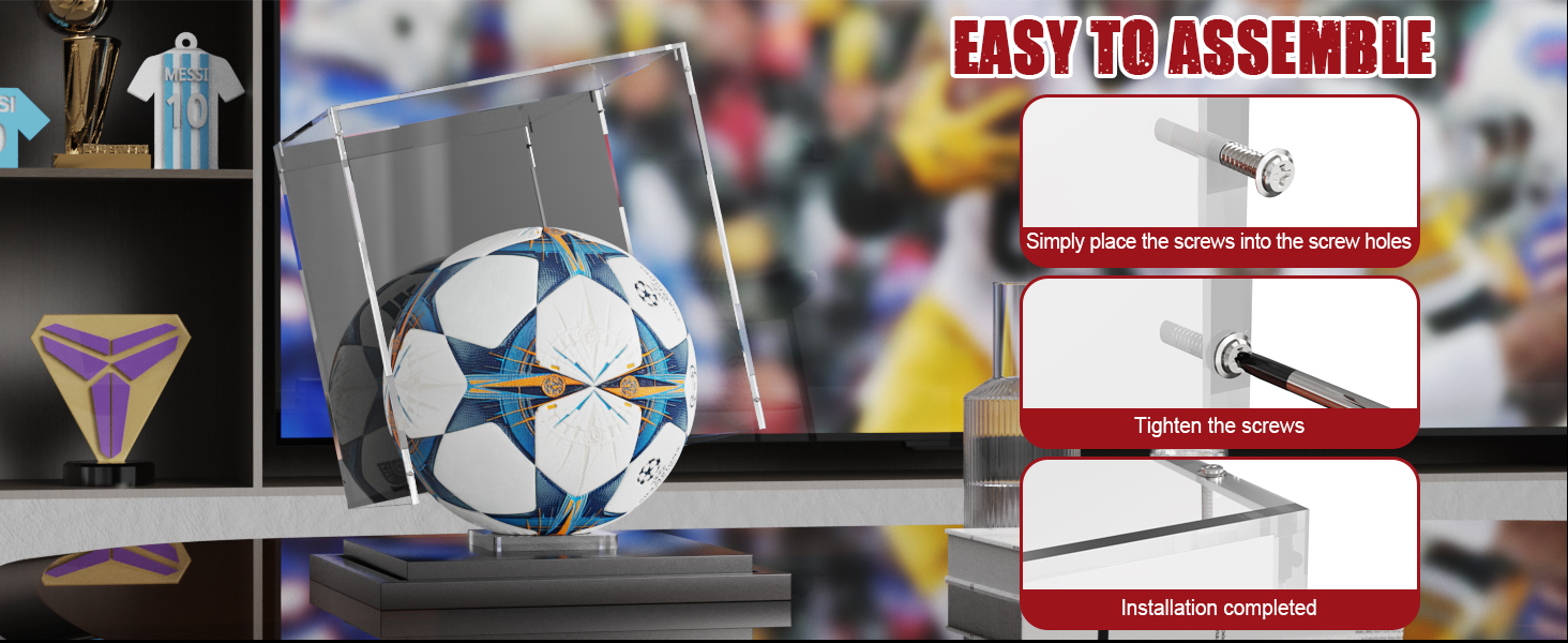 soccer ball display case
