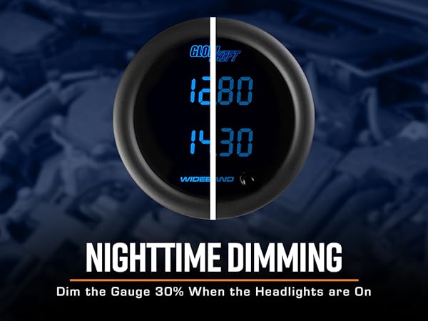 TOKO　HF　BLACK　167g　High Fluoro　大容量バルク品 GlowShift | Black 7 Color Analog Wideband Air/Fuel Ratio Gauge