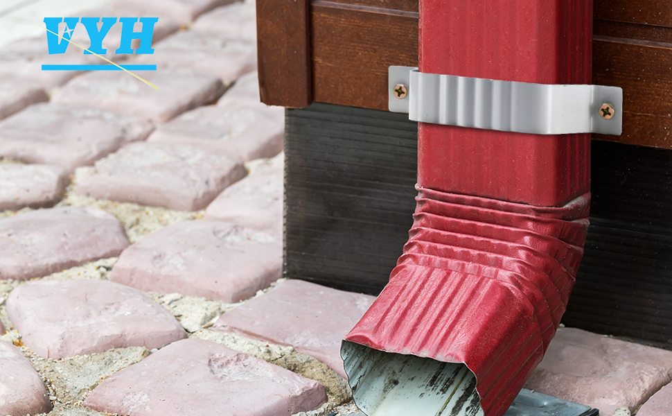 VYH Downspout Adapter Gutter Downspout Strap 2x3 White