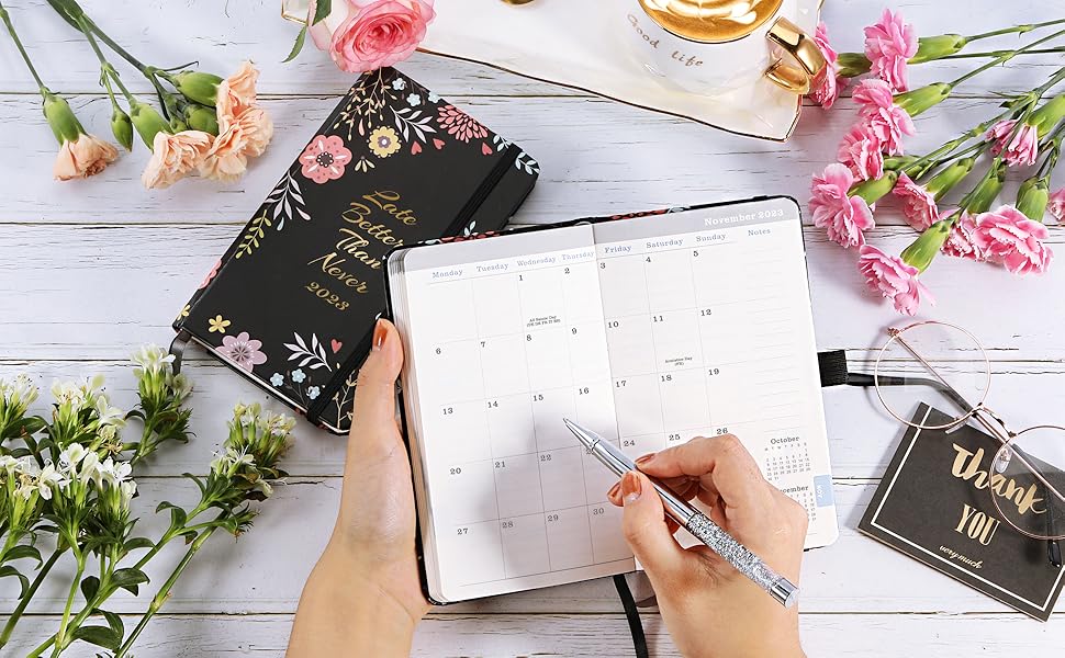 Diary 2023 A6 2023 Pocket Diary, Jan 2023 Dec 2023,Inner Pocket,Pen