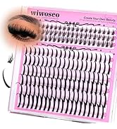 wiwoseo Bottom Lash Clusters with Bottom Lash Clusters with Spikes Eyelash Clusters Manga Cluster...