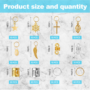 200 PCS Loc Hair Jewelry for Women Braids