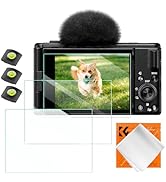 K&F Concept (3 packs) Screen Protector Compatible with Sony ZV-1, ZV-1 II, ZV-E10, Camera & Hot S...