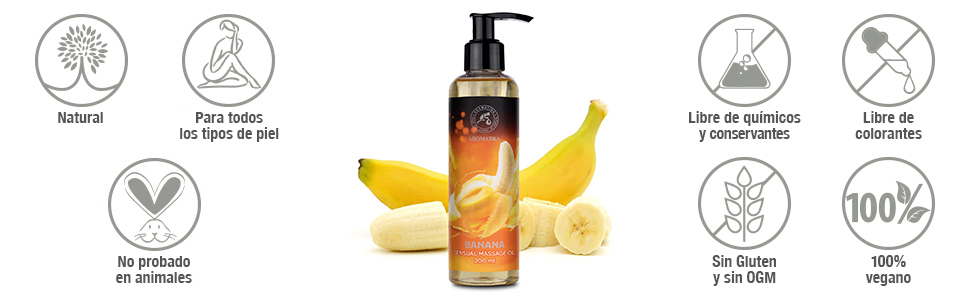 Aceite de Masaje Sensual de Plátano - Banana 200ml