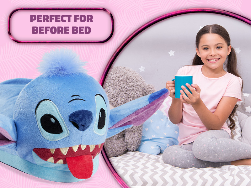 Disney Stitch Slippers Kids - 3D Fluffy Baby Yoda