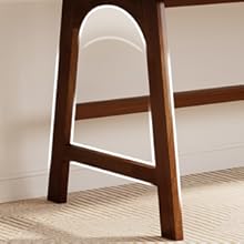 Crescent-shaped support leg