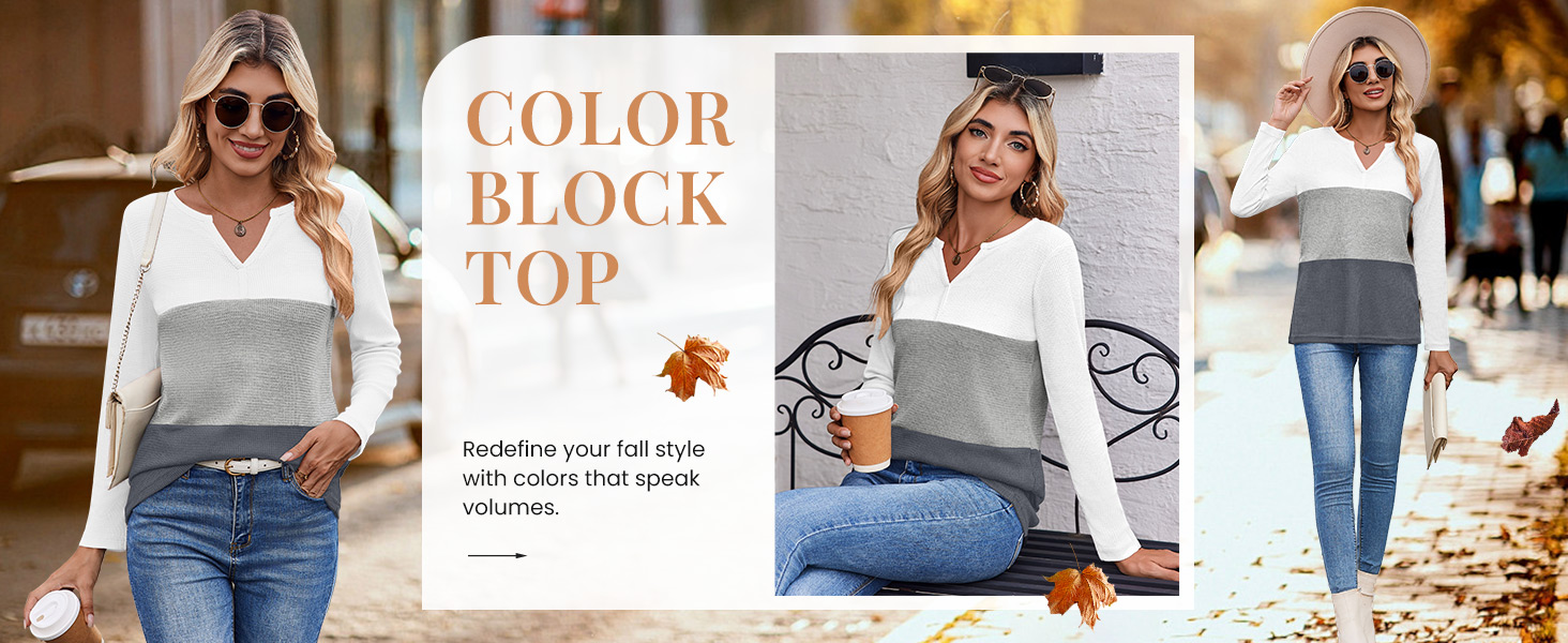 zeagoo fall waffle knit tops