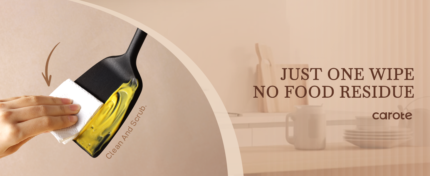 silicone cooking utensils set with acacia wooden handle