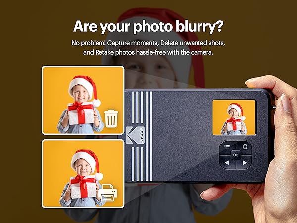 Is your photo blurry? No problem, recapture your moments as many times as you want