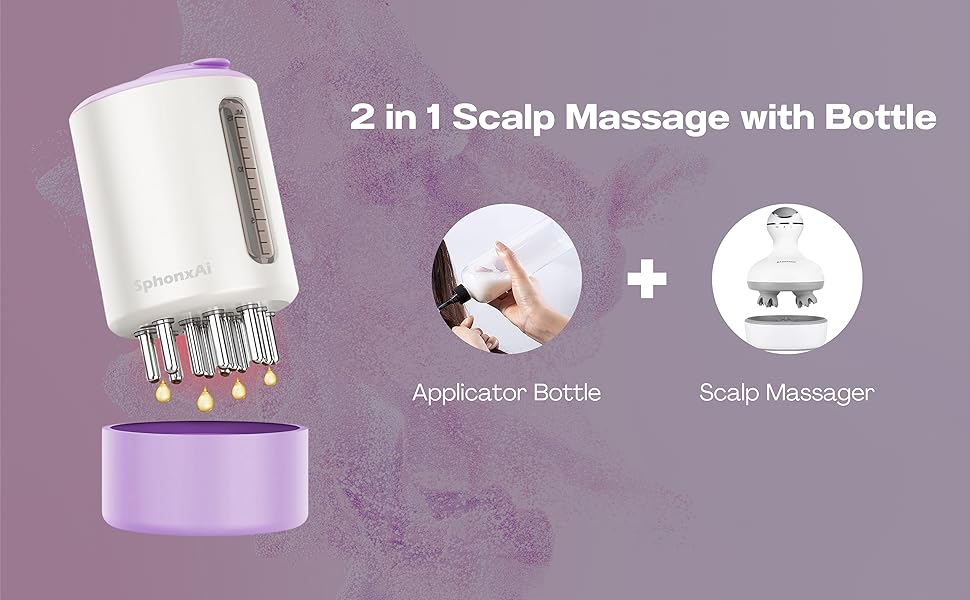 Aplicador de óleo capilar, massagem no couro cabeludo, alcance a raiz do cabelo