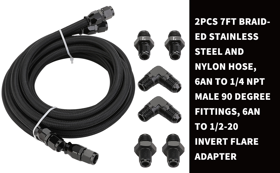 WYNNsky 6AN PTFE Transmission Cooing Line Kits for 4L60