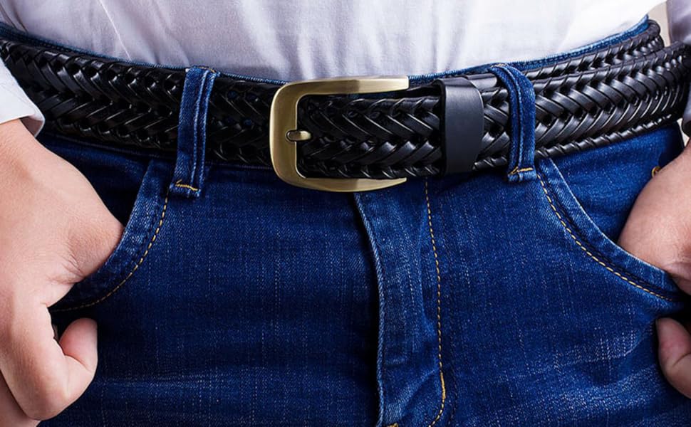 13-14 creature belts man ledar original gents reversible black men's bellet balte 