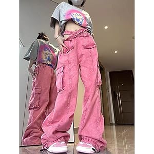 パンツ back slit curve denim pants (pink) back slit curve denim pants (pink)