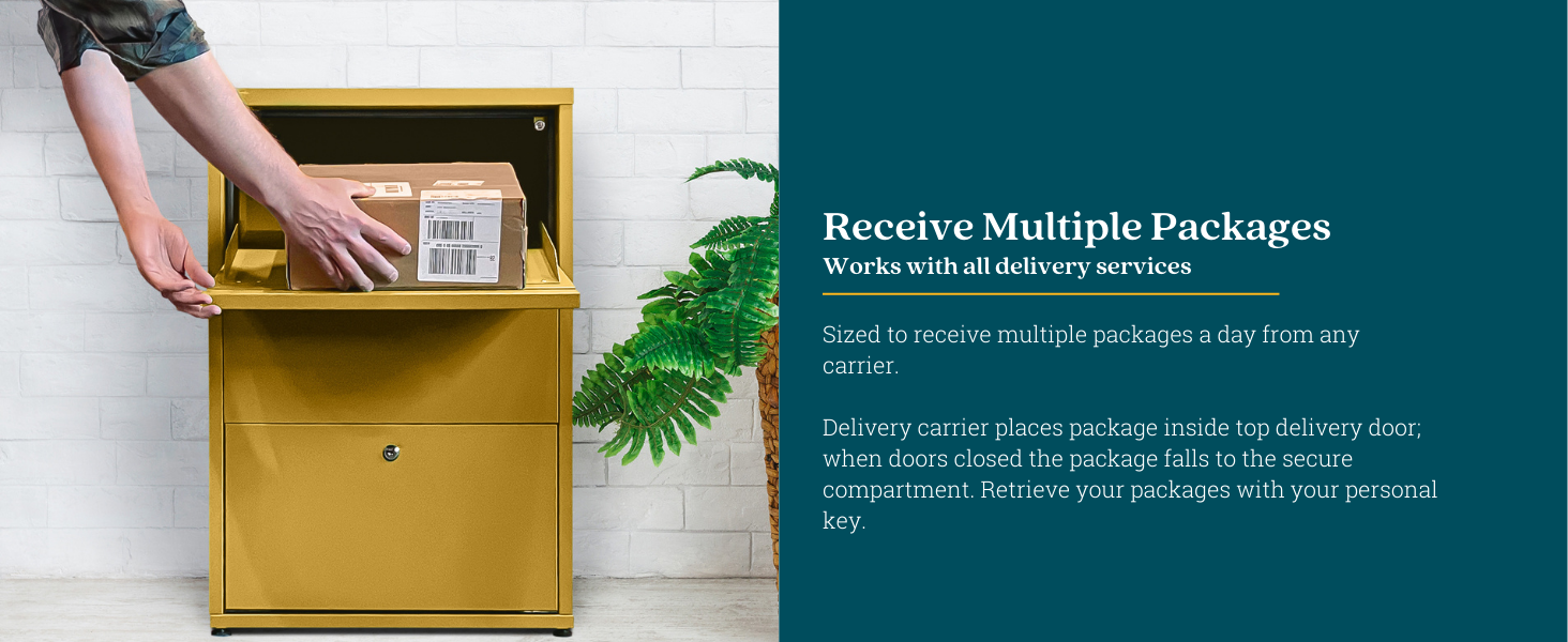 Package Box. Receive Multiple Packages