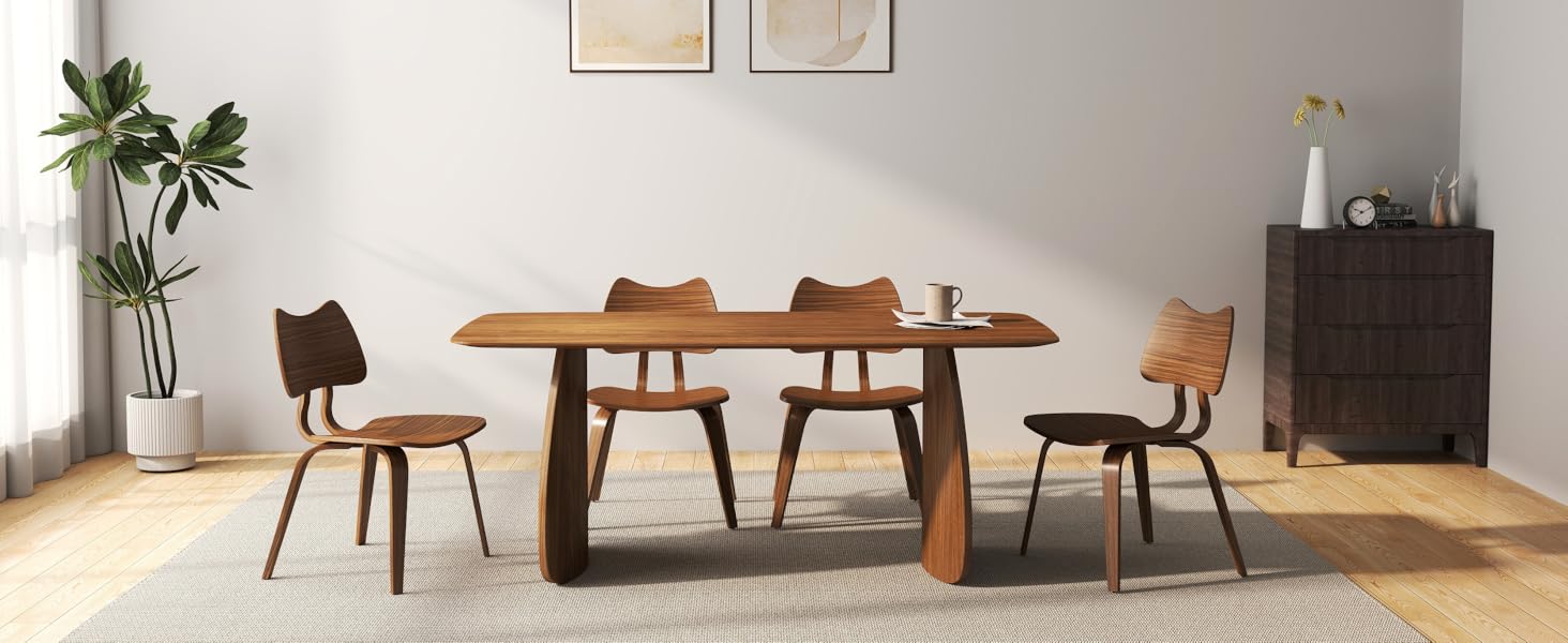 wood dining table for 4-6