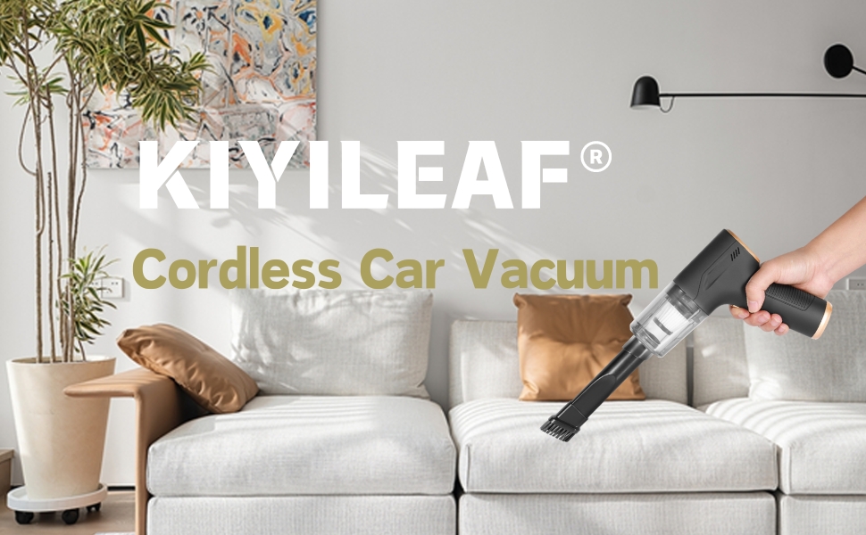 KS1123✨ KIYILEAF Handheld Car Vacuum Cordless,16000Pa Powerful