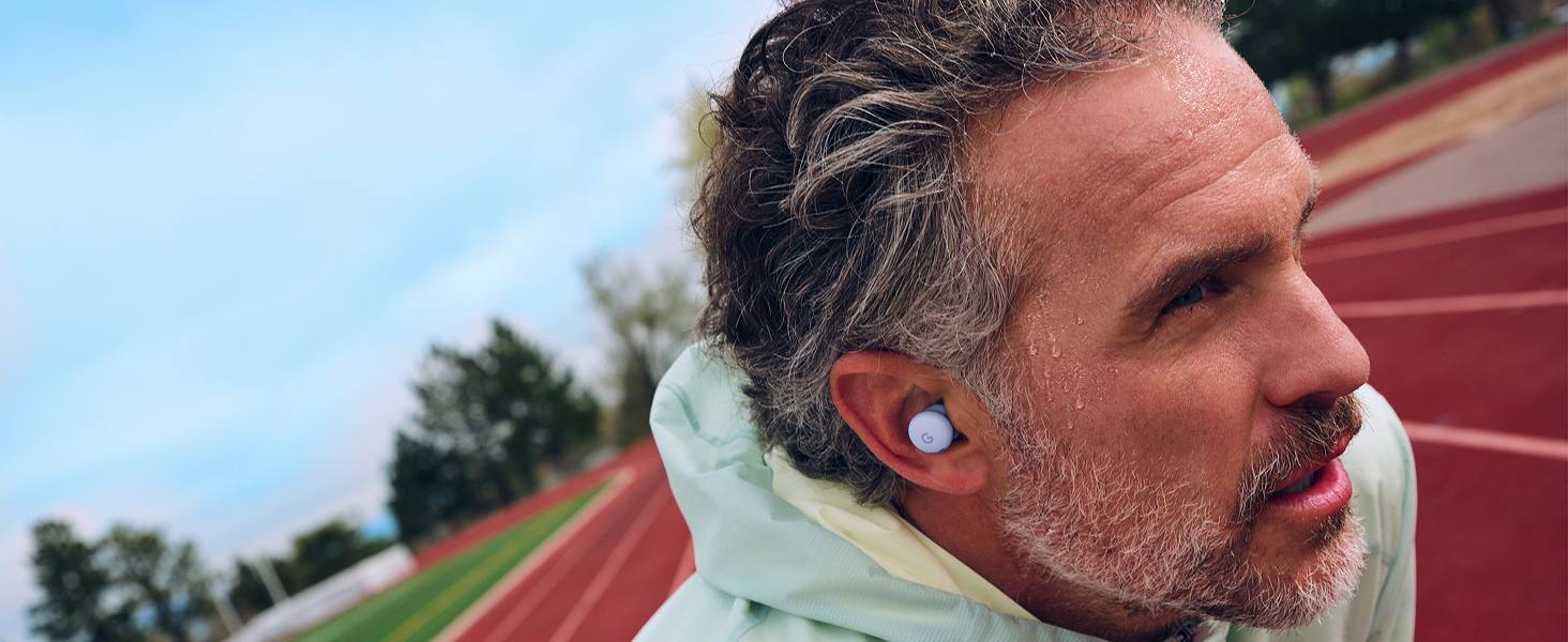 Google Pixel Buds 2a - Wireless Bluetooth Earbuds with Active Noise Cancellation and Transparency Mode - Lightweight, Comfortable Fit - 20-Hour Battery - Water Resistant - Built for Gemini 34 Protection from sweat droplets to sudden drizzles.