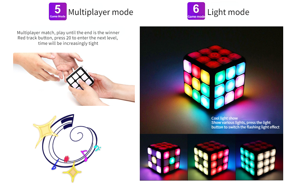 LED Flashing Game Brain Memory Games, Handheld Game Gift
