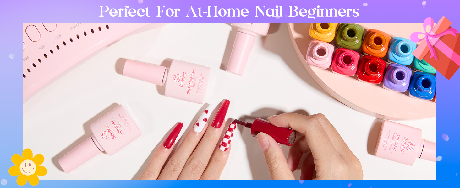 Gel Nail Polish Kit One Color One Bottle