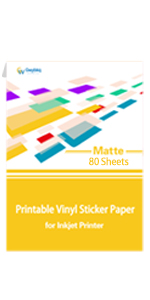 Matte Printable Vinyl Sticker Paper