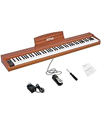 電子ピアノ 88鍵盤 木製ピアノ ペダル付き スタンド一体型⭕️白色⭕️ Amazon | IKTMI 電子ピアノ 88鍵盤 木製 ピアノ 88鍵 Digital