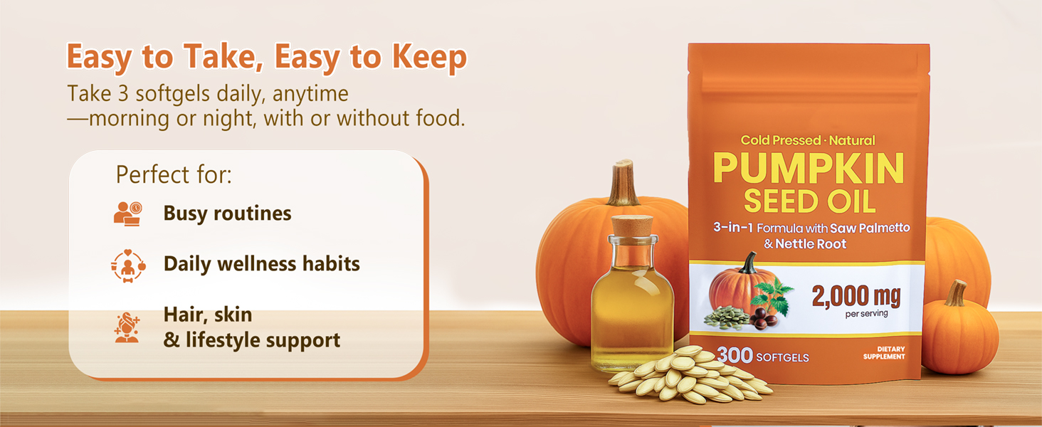 Pumpkin Seed Oil Softgels