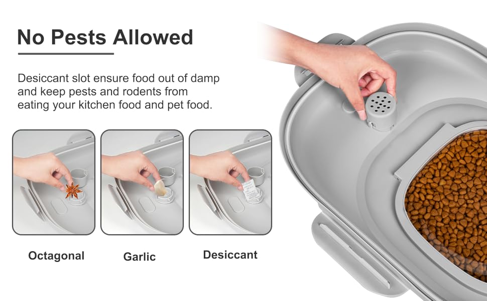 Pet Supplies Greenual Collapsible Dog Food Storage Container, 30 Lb