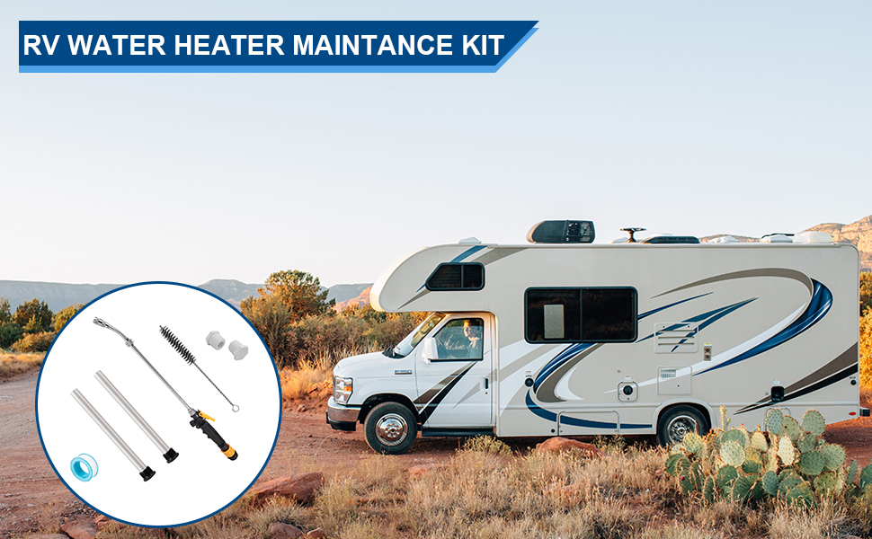 RV Water Heater Anode, Hot Water Heater Flush Wand and