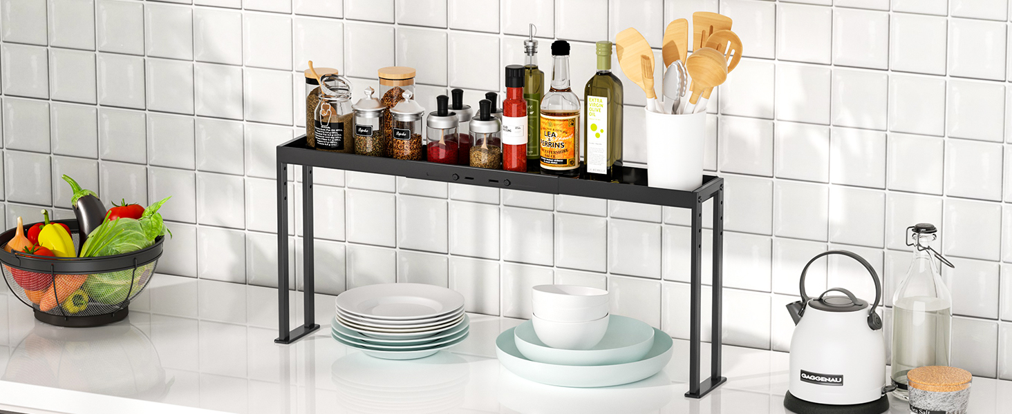 Counter spice shelf