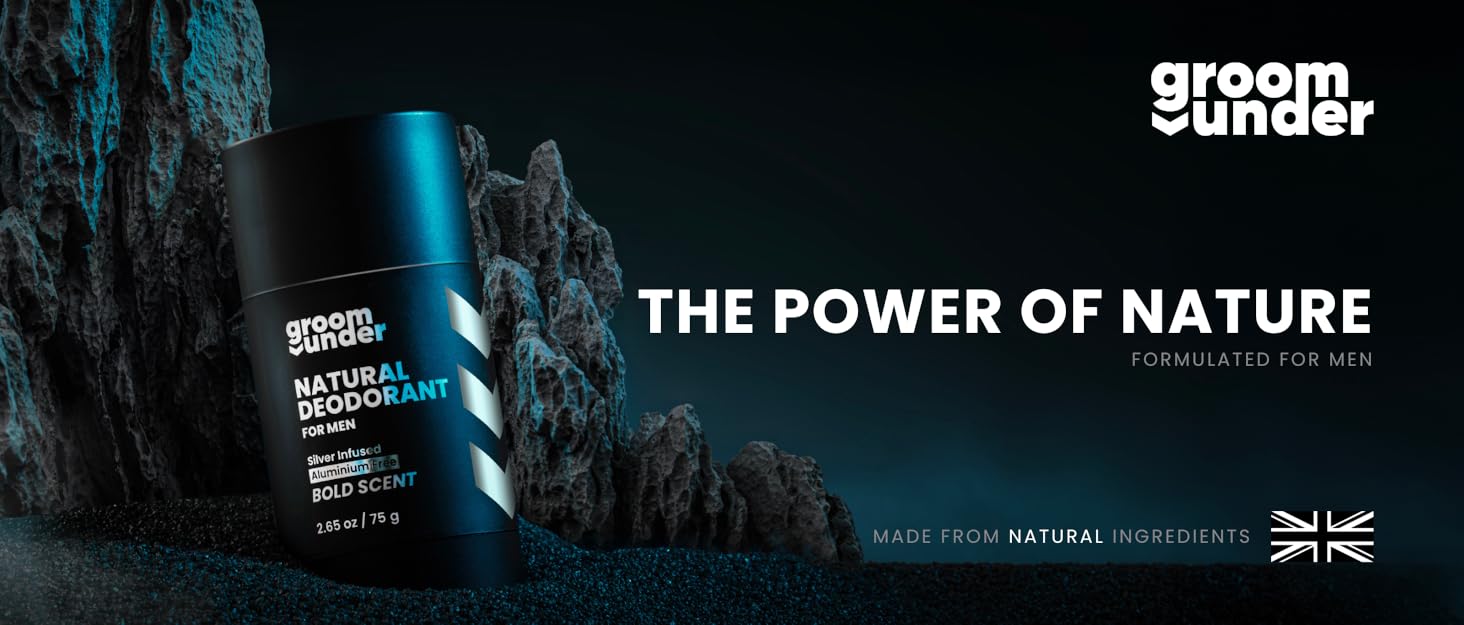 Mens natural Deodorant aluminium free, Vegan, fresh manly scent.