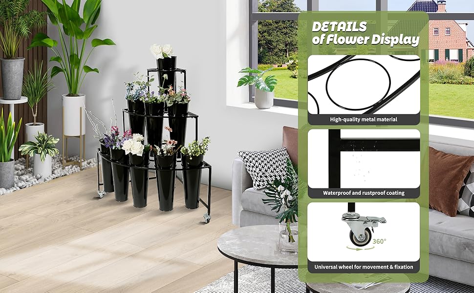 flower display stand flower cart flower bar flower stands flower rack floral stand flower bucket