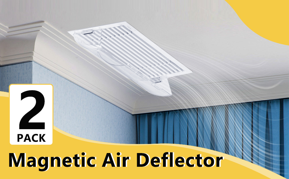 Powrocket Air Vent Deflector,10" to 14" Adjustable Air Deflector for Heat