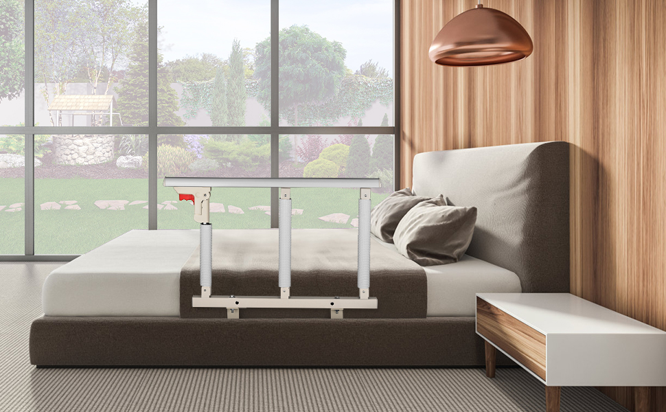 BOEASTER Bed Rails for Elderly Adults, Folding Medical Bed