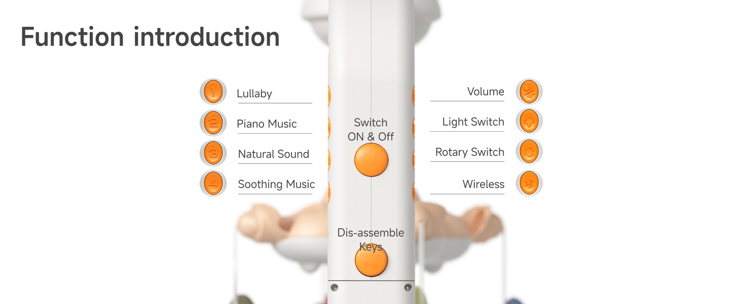 TUMAMA Baby Crib Mobile