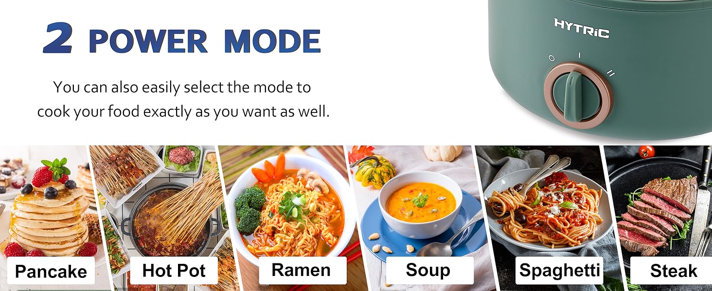 Hytric Electric Cooker with Handle, 1.5L Mini Multifunction