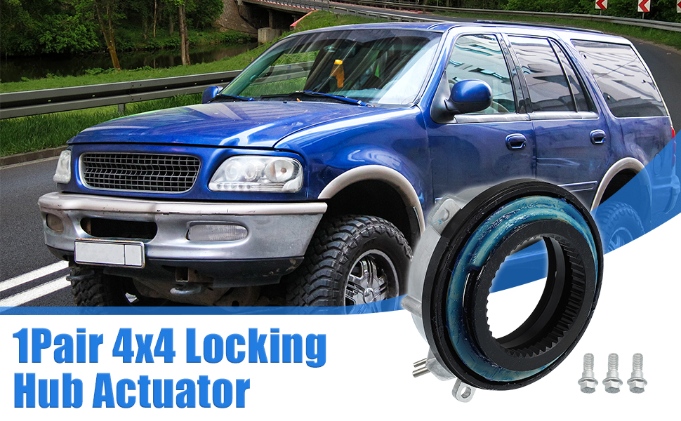 X AUTOHAUX 2Pcs Front 4x4 4WD Locking Hub Actuator for Ford F150 4WD