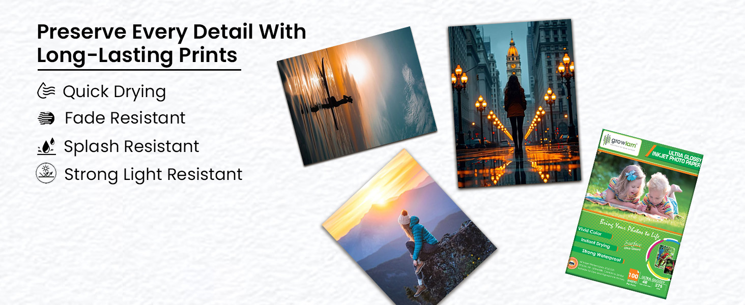 275 GSM 100 Sheets Photo Paper