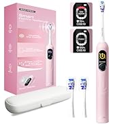 SAKYPRORAL Smart Electric Toothbrush for Adults Kids | 150-Day Battery, Real-Time Brushing Map | ...