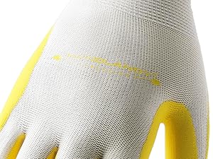 Womens Gardening Gloves Nitrile Coated Breathable Flexible Yard Work Gloves Gift for Gardeners