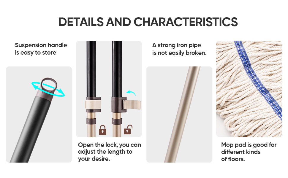 Looped-End String Wet Industrial Mops