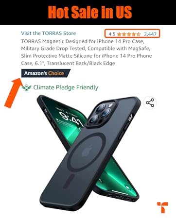 iPhone 15 Pro Max 256g SIMフリー　TORRASセット TORRAS 360° Rotatable Ring for iPhone 15 Pro Max Case, MagSafe