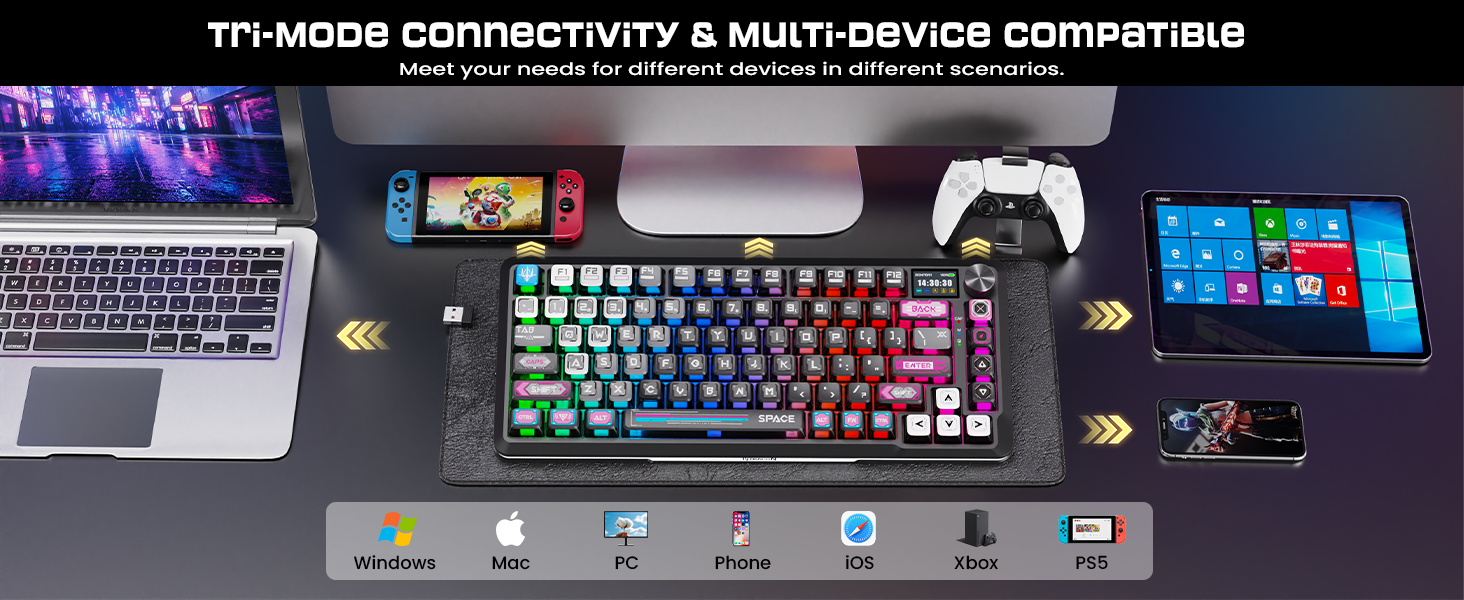 bluetooth wireless gaming keybaord