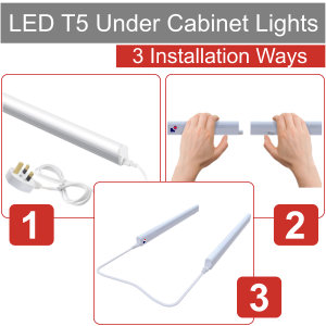 under cupboard kitchen lights, wardrobe lights with 3 installation ways
