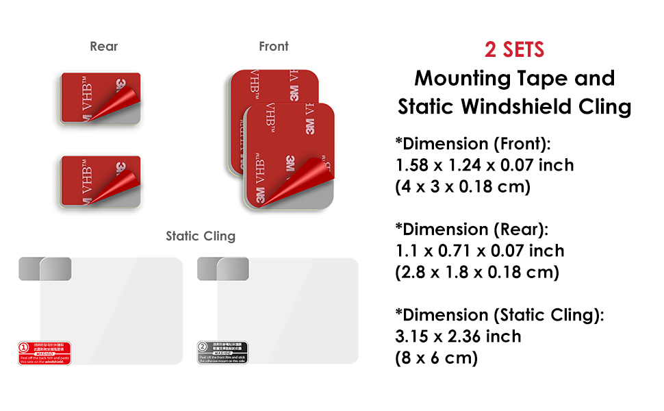 3M VHB DoubleSided Sticker Adhesive Pad and Car Windshield