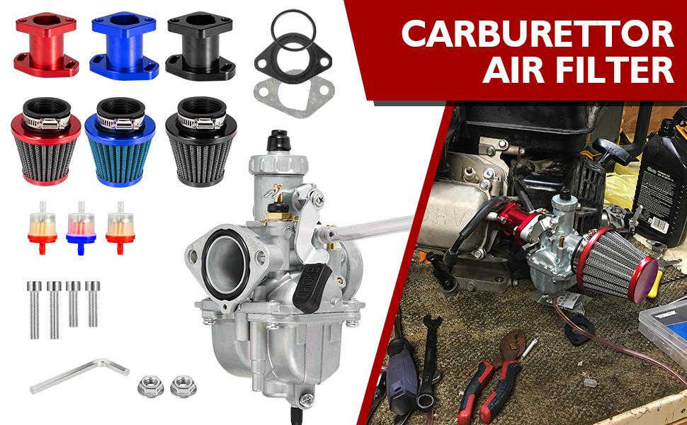 sajxioez VM22 26mm Carburetor Upgraded Performance Intake