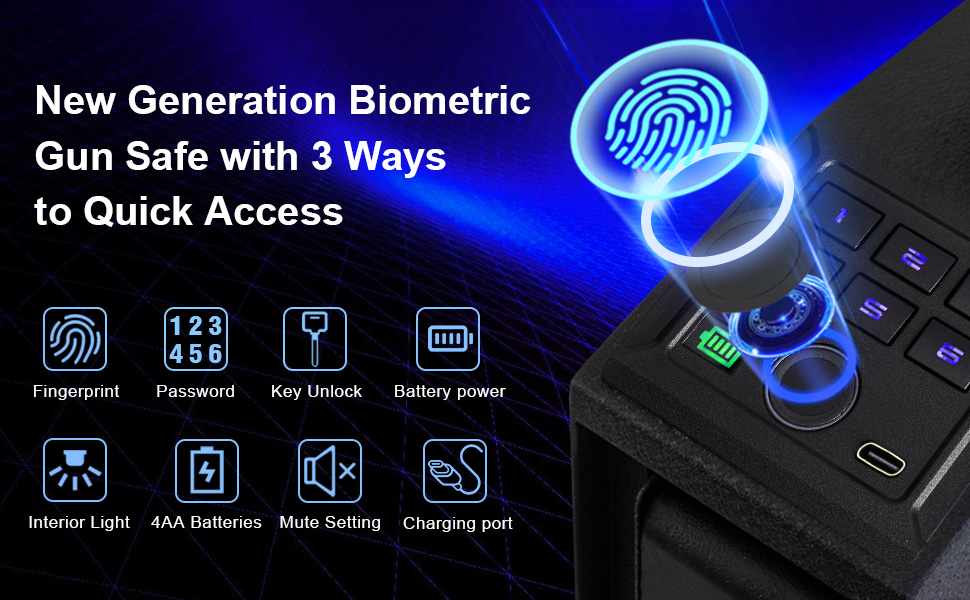 Biometric Gun Safe for Handgun